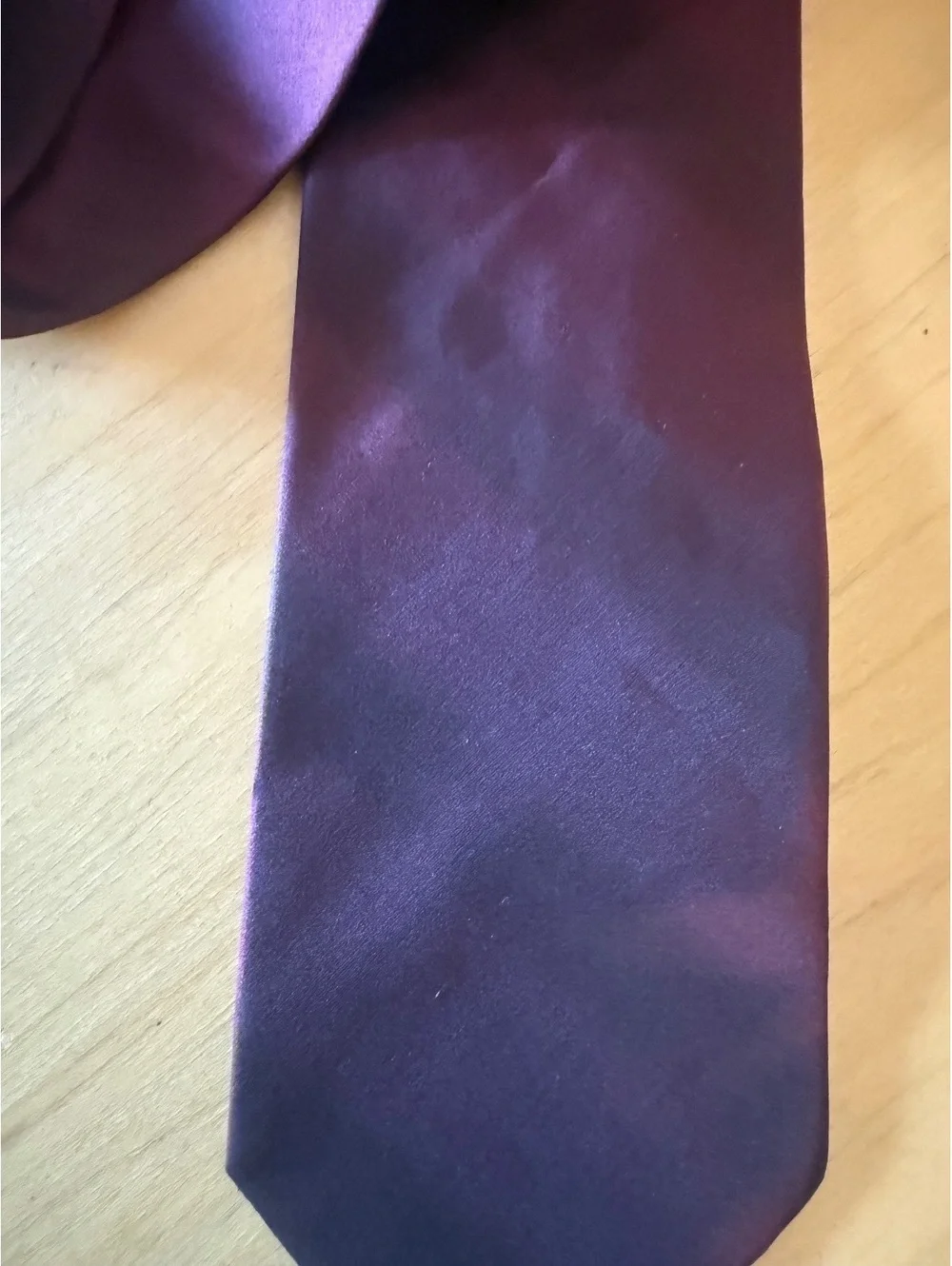 DKNY Burgundy Silk Tie Made in USA